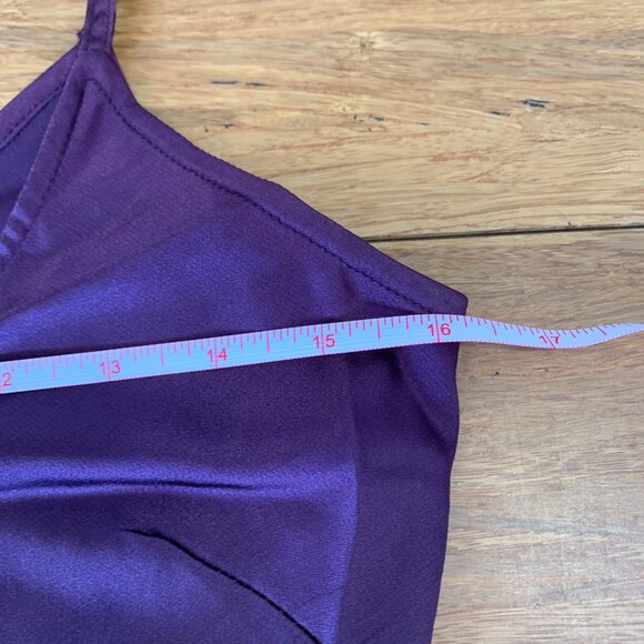 Hannah Jo 2-piece Amethyst Silk Charmeuse Cocktail Dress Womens M ~2008 - Picture 15 of 15